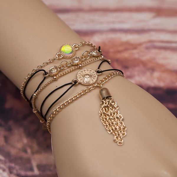 charm bracelets volunge 2021 5pcs/set alloy fashion punk style coin beads tassels multi elements combination anklet for women, Golden;silver
charm bracelets volunge 2021 5pcs/set alloy fashion punk style coin beads tassels multi elements combination anklet for women, Golden;silver