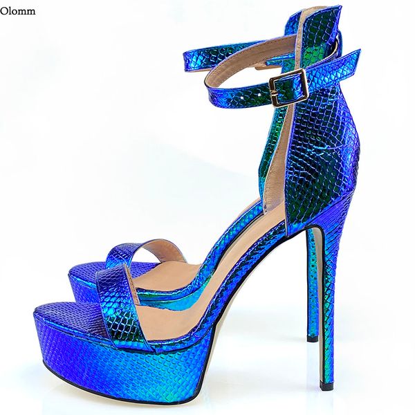 rontic new women platform shiny sandals snake stiletto high heels open toe pretty blue dress shoes women us plus size 5-20, Black
rontic new women platform shiny sandals snake stiletto high heels open toe pretty blue dress shoes women us plus size 5-20, Black