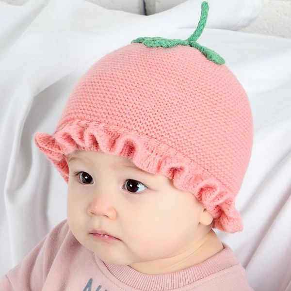 korean version baby hat autumn and winter 0-12 month strawberry knitted wool lace ferrule child knit cap caps & hats, Yellow
korean version baby hat autumn and winter 0-12 month strawberry knitted wool lace ferrule child knit cap caps & hats, Yellow