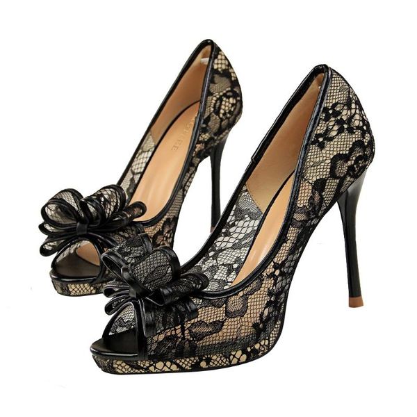 sweet women shoes high heel reticulate lace embroidered flower wedding bowtie open toe fretwork sandals mesh 7 colors dress, Black
sweet women shoes high heel reticulate lace embroidered flower wedding bowtie open toe fretwork sandals mesh 7 colors dress, Black