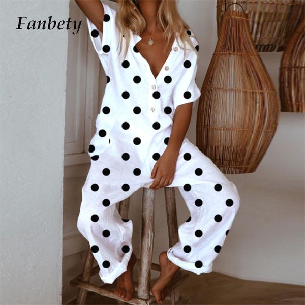 women's jumpsuits & rompers women elegant v neck cotton linen 2021 summer polka dot pocket jumpsuit casual short sleeve loose trou, Black;white
women's jumpsuits & rompers women elegant v neck cotton linen 2021 summer polka dot pocket jumpsuit casual short sleeve loose trou, Black;white