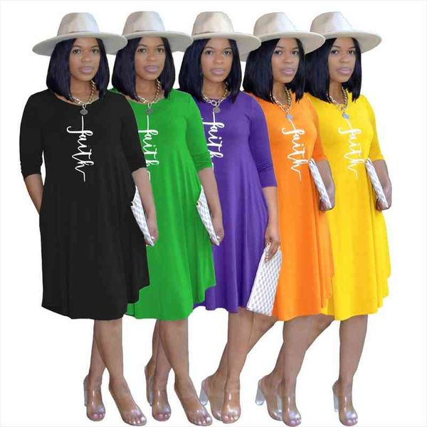 faith letter print dresses for women pocket o-neck three quarter sleeve dress female plus size summer autumn dress, Black;gray
faith letter print dresses for women pocket o-neck three quarter sleeve dress female plus size summer autumn dress, Black;gray