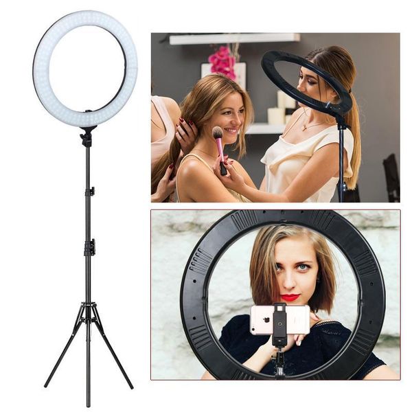 18\" camera po studio video led selfie ring light pographic lighting dimmable lamp for makeup youtube shooting flash heads
18\" camera po studio video led selfie ring light pographic lighting dimmable lamp for makeup youtube shooting flash heads