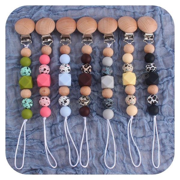 leopard silicone baby pacifier clips chain natural wooden infant teether teething beads newborn teeth chew toys
leopard silicone baby pacifier clips chain natural wooden infant teether teething beads newborn teeth chew toys