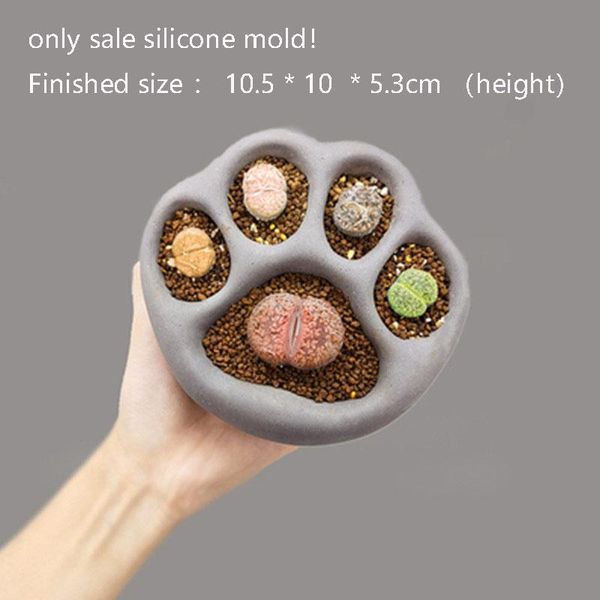 craft tools succulent plant pot cement mold cat claw pattern flower concrete silicone mould office desk decoration
craft tools succulent plant pot cement mold cat claw pattern flower concrete silicone mould office desk decoration