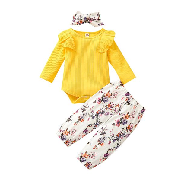 baby floral clothing sets solid color long sleeve rompers infant ruffle onesies toddler girls elastic flower printed trousers headbands ropa, White
baby floral clothing sets solid color long sleeve rompers infant ruffle onesies toddler girls elastic flower printed trousers headbands ropa, White
