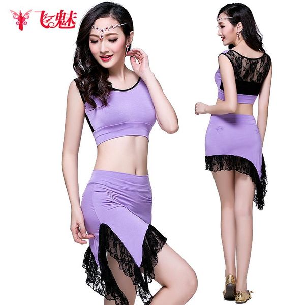 women's belly dance costumes modal lace suit (skirt)2pcs/set dancing performance clothing stage wear, Black;red
women's belly dance costumes modal lace suit (skirt)2pcs/set dancing performance clothing stage wear, Black;red