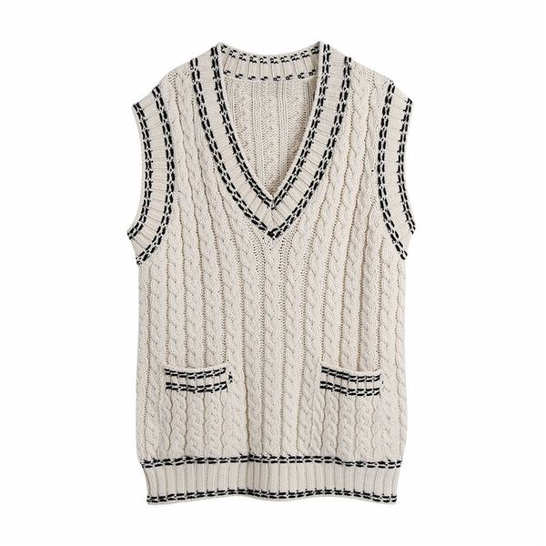 women's sweaters evfer casual female sweater with v-neck, sleeveless, knitted or crocheted, waistcoat, double pocket, beige fashion, -z, White;black
women's sweaters evfer casual female sweater with v-neck, sleeveless, knitted or crocheted, waistcoat, double pocket, beige fashion, -z, White;black