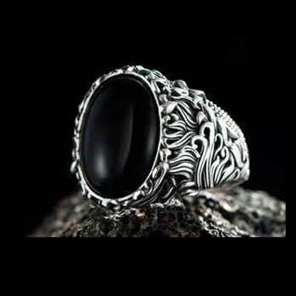 wedding rings black gem men's ring european and american retro carved domineering oval annotation punk, Slivery;golden
wedding rings black gem men's ring european and american retro carved domineering oval annotation punk, Slivery;golden