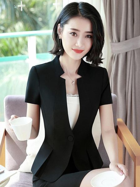 two piece dress 2021 summer suit jacket women's korean-style small work thin coat fashion temperament formal professional skirt, White
two piece dress 2021 summer suit jacket women's korean-style small work thin coat fashion temperament formal professional skirt, White
