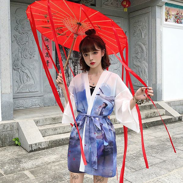 chinese street style digital print loose sun protection clothing kimono cardigan sun shirt women outerwear tops womens (M266), White
chinese street style digital print loose sun protection clothing kimono cardigan sun shirt women outerwear tops womens (M266), White