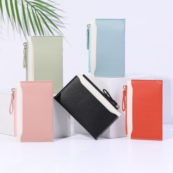 card holders men and women id holder pu zipper small coin purse business simple wallet transparent, Brown;gray
card holders men and women id holder pu zipper small coin purse business simple wallet transparent, Brown;gray