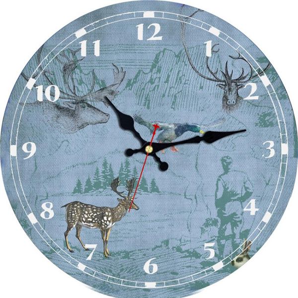 wall clocks clock silent non ticking, round deer animal art for home bedroom office easy to read battery operated
wall clocks clock silent non ticking, round deer animal art for home bedroom office easy to read battery operated