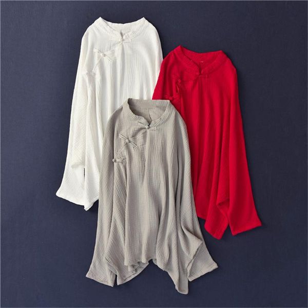 women's blouses & shirts 2021 autumn women cotton linen bat sleeve blouse large size vintage solid button plus casual shirt 12 colors, White
women's blouses & shirts 2021 autumn women cotton linen bat sleeve blouse large size vintage solid button plus casual shirt 12 colors, White