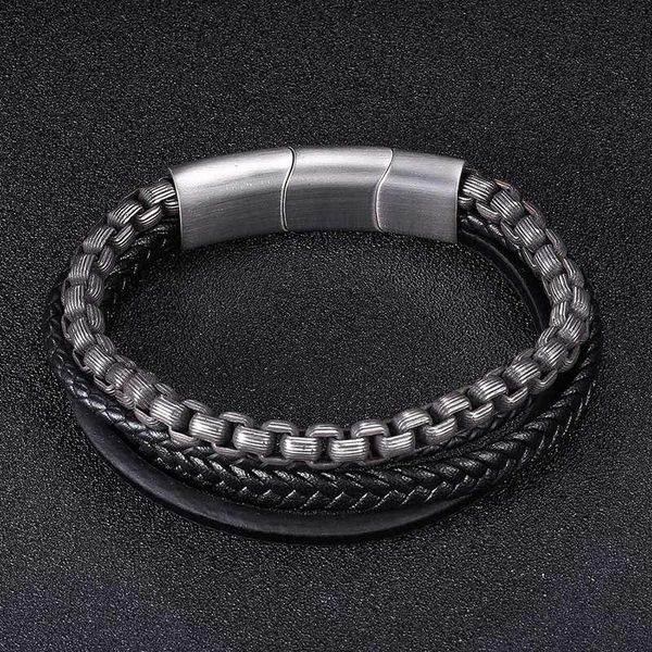charm bracelets men jewelry steel chain black leather bracelet stainless magnetic clasp bangles male wristband punk accessories wholesale, Golden;silver
charm bracelets men jewelry steel chain black leather bracelet stainless magnetic clasp bangles male wristband punk accessories wholesale, Golden;silver