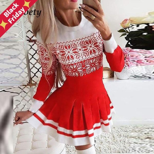christmas autumn fashion elk print dress 2021 elegant long sleeve o neck party dresses women casual loose mini vestido, Black;gray
christmas autumn fashion elk print dress 2021 elegant long sleeve o neck party dresses women casual loose mini vestido, Black;gray