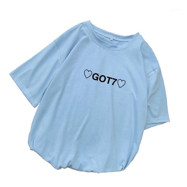 got7 women tshirt summer casual kawaii heart printed t shirt korean hipster kpop streetwear tumblr harajuku tee femme women's t-shirt, White
got7 women tshirt summer casual kawaii heart printed t shirt korean hipster kpop streetwear tumblr harajuku tee femme women's t-shirt, White