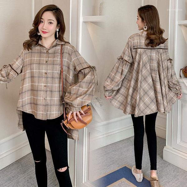 2565# maternity dress spring autumn blouse turn down collar color block cotton stylish pregnant women mom dresses1, White
2565# maternity dress spring autumn blouse turn down collar color block cotton stylish pregnant women mom dresses1, White