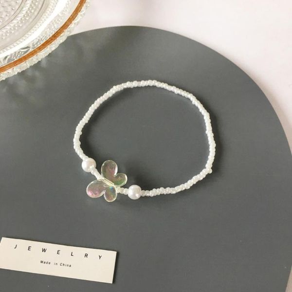 link, chain han edition fashion personality and lovely romantic style white butterfly shape pendant bracelet female cute jewelry gifts, Black
link, chain han edition fashion personality and lovely romantic style white butterfly shape pendant bracelet female cute jewelry gifts, Black