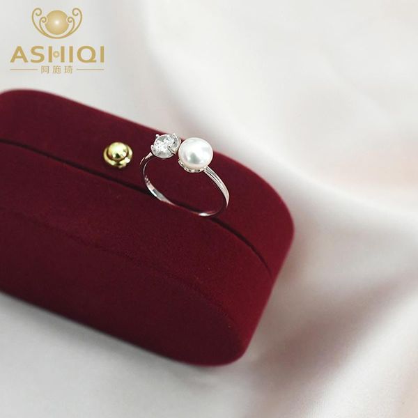 cluster rings ashiqi natural bright freshwater pearl s925 sterling silver glitter diamond ring wild simple temperament does not fade for wom, Golden;silver
cluster rings ashiqi natural bright freshwater pearl s925 sterling silver glitter diamond ring wild simple temperament does not fade for wom, Golden;silver