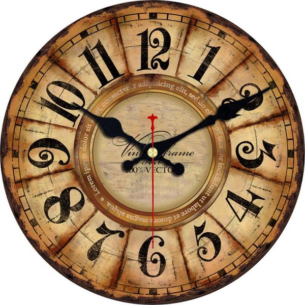wall clocks 12 inch round golden brown shabby decorative clock with big arab numerals, retro wood home kitchen art
wall clocks 12 inch round golden brown shabby decorative clock with big arab numerals, retro wood home kitchen art