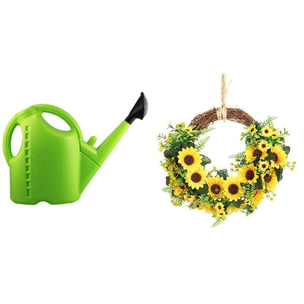 decorative flowers & wreaths detachable watering can large capacity with artificial sunflower front door wreath
decorative flowers & wreaths detachable watering can large capacity with artificial sunflower front door wreath