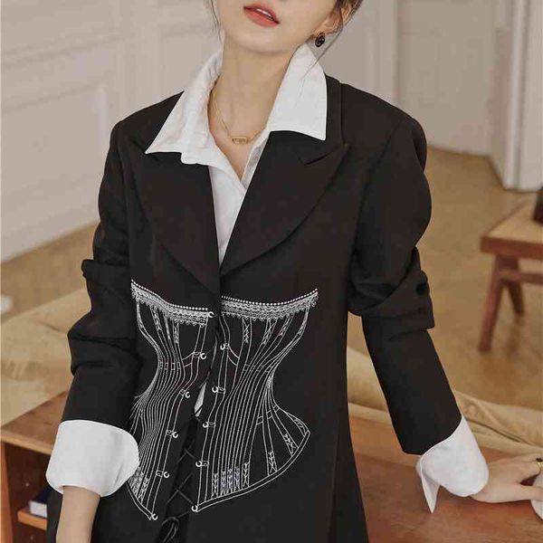women's suits & blazers fashion black designer blazer women bandage fall jacket print tunic ladies suit coats and jackets autumn o, White;black
women's suits & blazers fashion black designer blazer women bandage fall jacket print tunic ladies suit coats and jackets autumn o, White;black