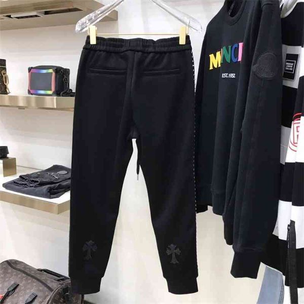 sports ch new leisure / pants crosin riveted trousers corset leg men's and women's, Black
sports ch new leisure / pants crosin riveted trousers corset leg men's and women's, Black