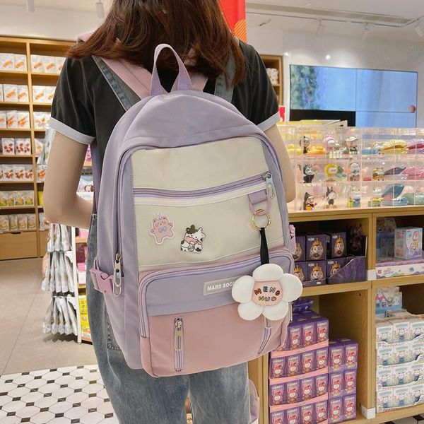 backpack women waterproof fashion cute bookbag for teenage nylon student men black girls school rucksack animal pendant blue
backpack women waterproof fashion cute bookbag for teenage nylon student men black girls school rucksack animal pendant blue