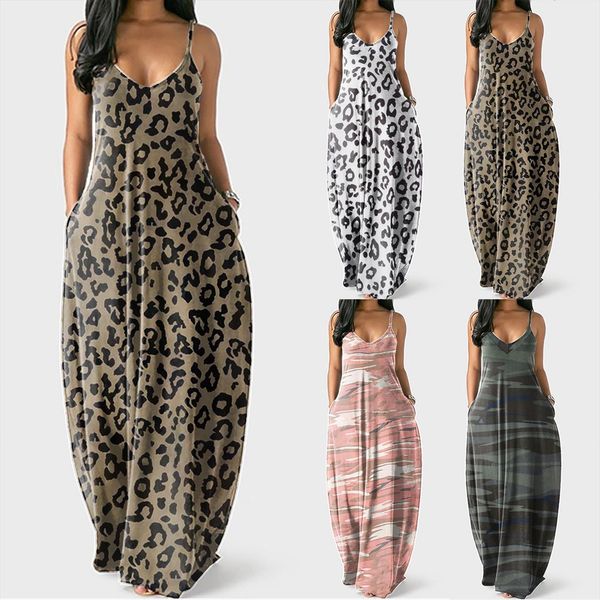 bohemian plus size summer women dress fashion printing deep v suspender long maxi vestido de mujer, Black;gray
bohemian plus size summer women dress fashion printing deep v suspender long maxi vestido de mujer, Black;gray