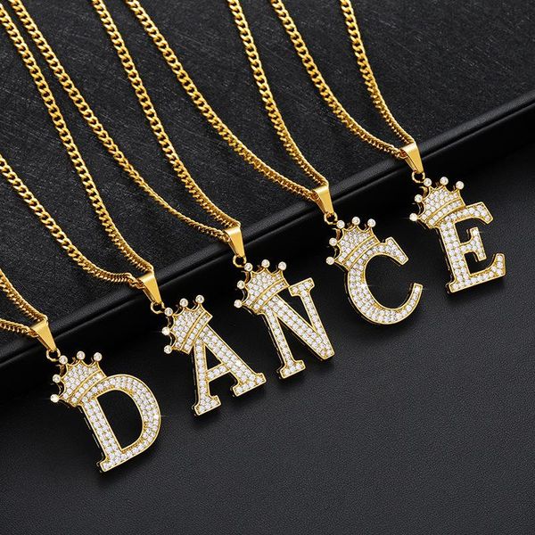 pendant necklaces 2021 jewelry crown women necklace zircon letter female stainless steel, Silver
pendant necklaces 2021 jewelry crown women necklace zircon letter female stainless steel, Silver