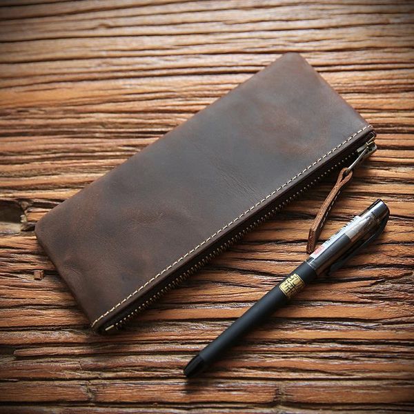 simple leather purse layer cow large capacity wallet male and female students crazy zipper women wallets, Red;black
simple leather purse layer cow large capacity wallet male and female students crazy zipper women wallets, Red;black
