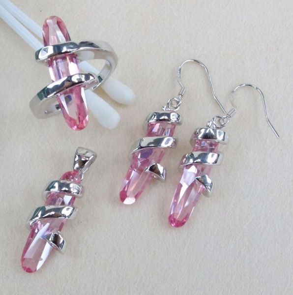 earrings & necklace shunxunze cute christmas gifts jewelry heart set (ring/earring/pendant) pink cubic zirconia oval rhodium plated r813set, Silver
earrings & necklace shunxunze cute christmas gifts jewelry heart set (ring/earring/pendant) pink cubic zirconia oval rhodium plated r813set, Silver