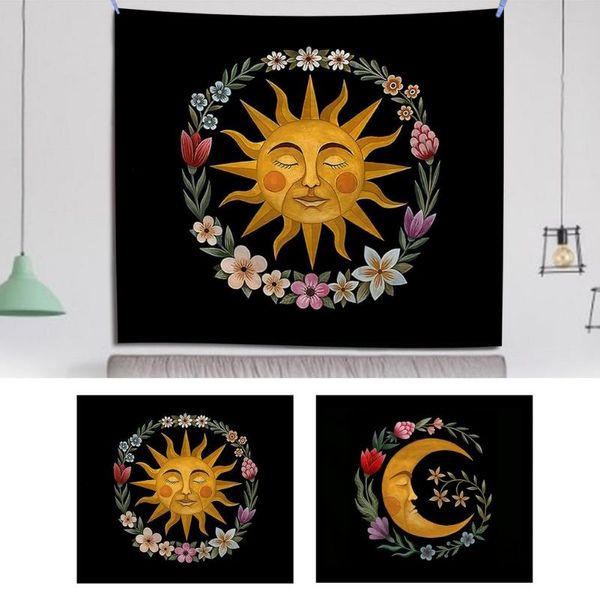 tapestries sun moon tapestry wall hanging for home decor camping travel blanket beach towel sitting 
tapestries sun moon tapestry wall hanging for home decor camping travel blanket beach towel sitting