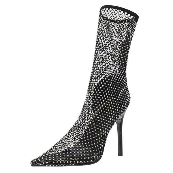 boots summer women's mesh thin heel pointed toe ladies shoes hand made big yard 46, Black
boots summer women's mesh thin heel pointed toe ladies shoes hand made big yard 46, Black