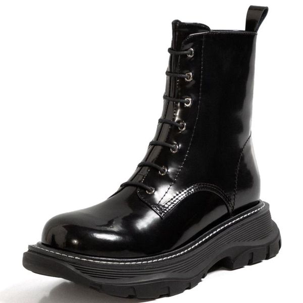 boots sarairis brand design skidproof sole shoelaces patent leather motorcycles boot stylish winter shoes women, Black
boots sarairis brand design skidproof sole shoelaces patent leather motorcycles boot stylish winter shoes women, Black