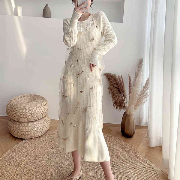 dress dressed the winter sweatshirt of women knitted or crocheted spaghetti straps feminine long sleeves in duji, Black;gray
dress dressed the winter sweatshirt of women knitted or crocheted spaghetti straps feminine long sleeves in duji, Black;gray