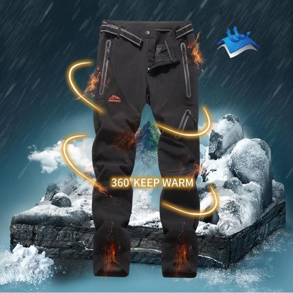 women's pants & capris outdoor women fleece warm trekking hiking waterproof breathable softshell camping trousers, Black;white
women's pants & capris outdoor women fleece warm trekking hiking waterproof breathable softshell camping trousers, Black;white