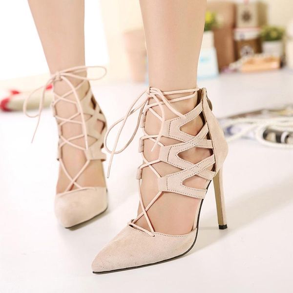 summer women sandals cross strappy high heels lace up gladiator fashion open toe big size ladies shoes dress, Black
summer women sandals cross strappy high heels lace up gladiator fashion open toe big size ladies shoes dress, Black