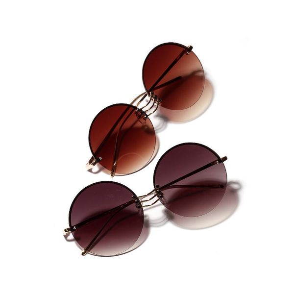 sunglasses 2021 retro round metallic unframed glasses for women and men with large frame, White;black
sunglasses 2021 retro round metallic unframed glasses for women and men with large frame, White;black
