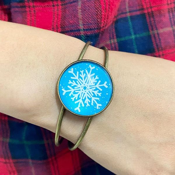 bangle christmas snowflake skull flowers santa claus print glass dome cuff bracelets for women vintage time gemo jewelry unique gift, Black
bangle christmas snowflake skull flowers santa claus print glass dome cuff bracelets for women vintage time gemo jewelry unique gift, Black
