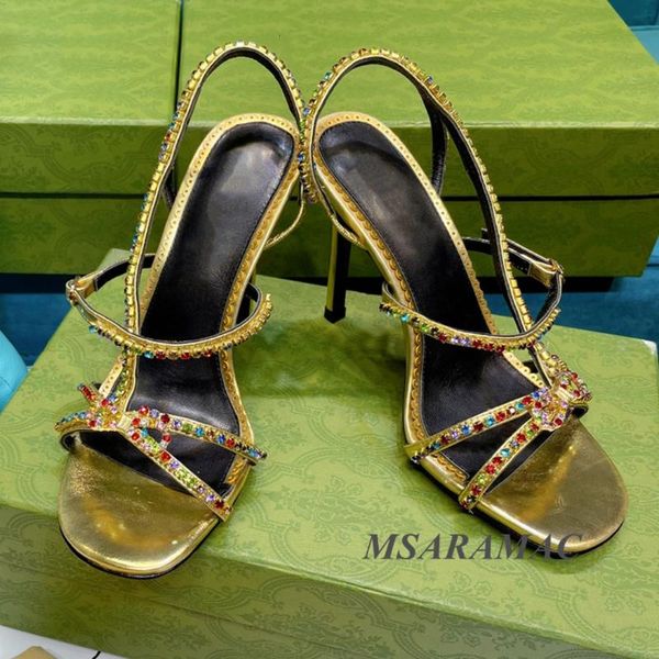 dress shoes colorful crystal strap high heel dance leather woman peep toe sandals summer, Black
dress shoes colorful crystal strap high heel dance leather woman peep toe sandals summer, Black