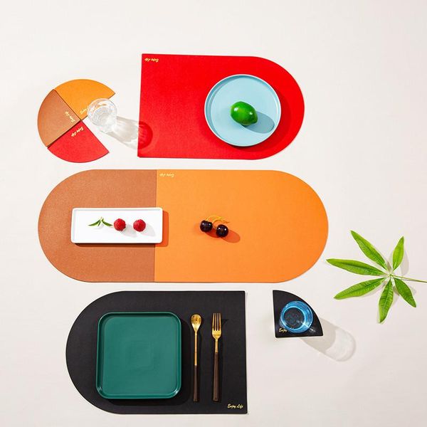 mats & pads placemat table mat plate tableware pad set pu leather heat insulation non-slip placemats bowl for dinner kitchen
mats & pads placemat table mat plate tableware pad set pu leather heat insulation non-slip placemats bowl for dinner kitchen