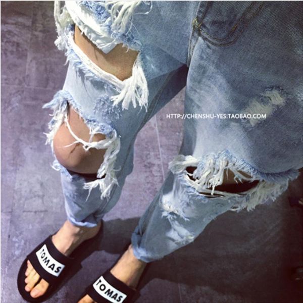men's jeans 28-42 big ripped trendy men exaggerated trend wild cropped pants oversized super personality nightclub mens, Blue
men's jeans 28-42 big ripped trendy men exaggerated trend wild cropped pants oversized super personality nightclub mens, Blue