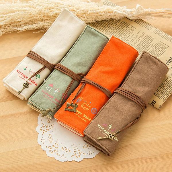1pc 20*5cm large capacity creative cute simple canvas roll curtain bag pencil korean female students bags
1pc 20*5cm large capacity creative cute simple canvas roll curtain bag pencil korean female students bags