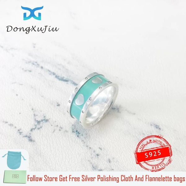 cluster rings tf s925 sterling silver love enamelled ring women romantic heart original jewelry brand gift with logo, Golden;silver
cluster rings tf s925 sterling silver love enamelled ring women romantic heart original jewelry brand gift with logo, Golden;silver
