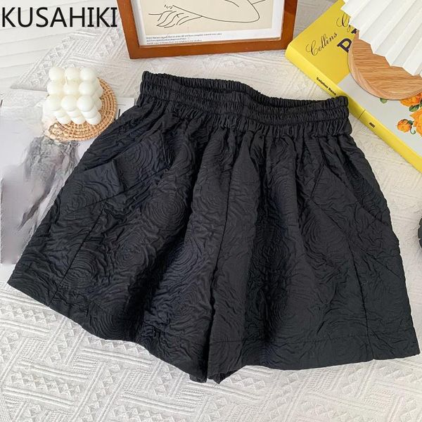 women's shorts kusahiki korean jacquard women stretch high waist bottoms causal 2021 summer fashion wide leg short feminimos 6k294, White;black
women's shorts kusahiki korean jacquard women stretch high waist bottoms causal 2021 summer fashion wide leg short feminimos 6k294, White;black
