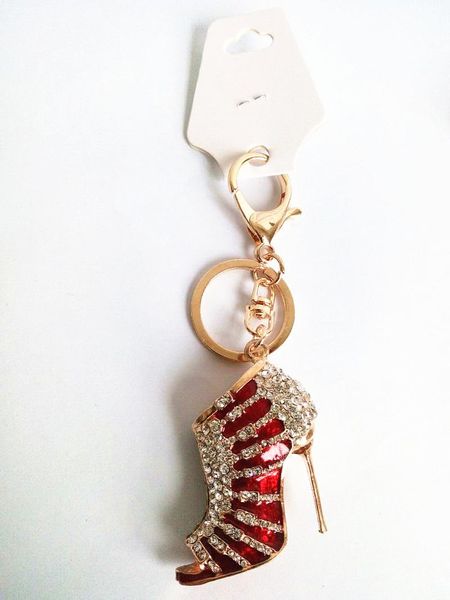 keychains chic high heel crystal rhinestone shoe keyring charm women handbag key holder bag accessories, Silver
keychains chic high heel crystal rhinestone shoe keyring charm women handbag key holder bag accessories, Silver