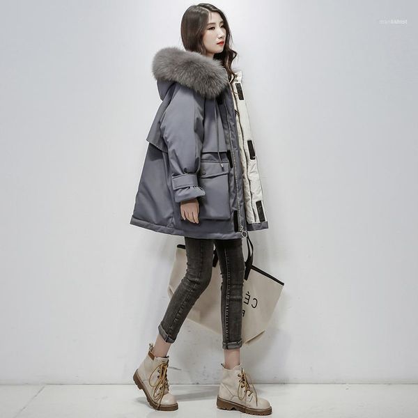 natural fur hooded winter jacket women 90% white duck down thick parkas warm sash tie up snow coat1, Black
natural fur hooded winter jacket women 90% white duck down thick parkas warm sash tie up snow coat1, Black