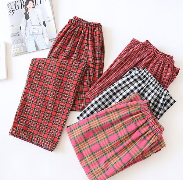 pajamas for sleep wear plaid pants woman sleep bottoms spring autumn cotton comfortable sleepwear pyjama trousersby air, Black;red
pajamas for sleep wear plaid pants woman sleep bottoms spring autumn cotton comfortable sleepwear pyjama trousersby air, Black;red